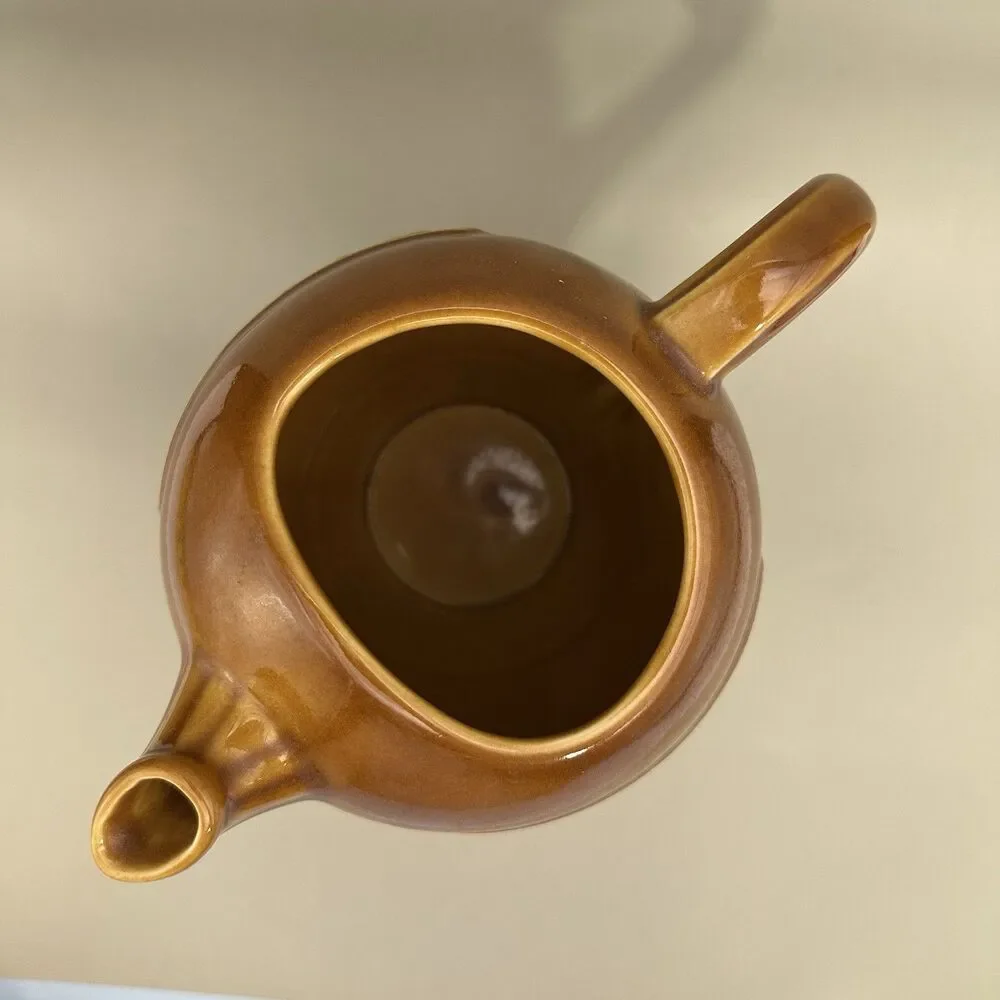 VTG Revol France Pastis Water Pitcher 834P Brown Porcelain French Bistro Jug